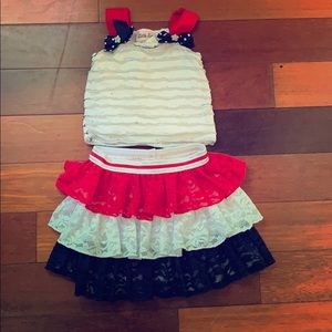 Super cute outfit for 4th of July!! 💙❤️🥰